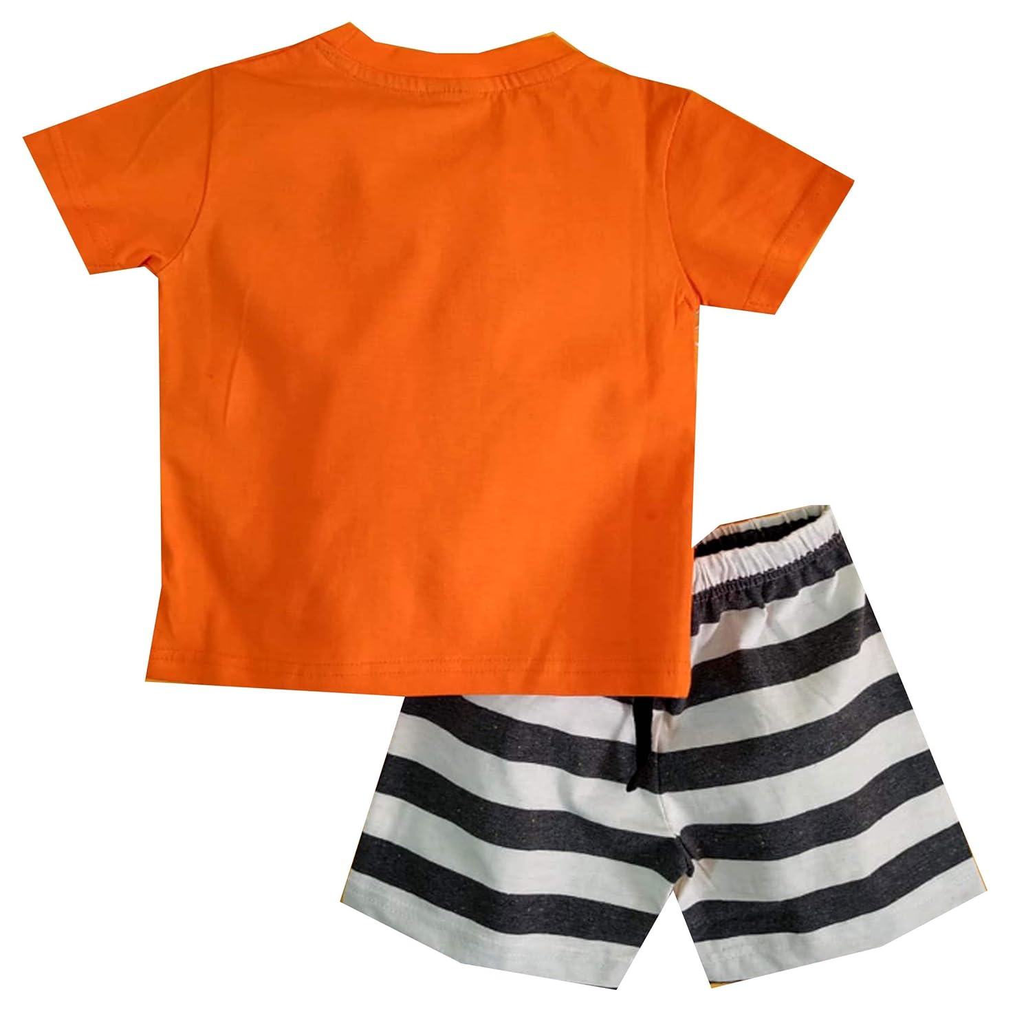 orange baby shorts