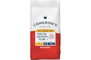 Cameron's Coffee Roasted Ground Coffee Bag, Flavored, Toasted Southern Pecan, 32 Ounce