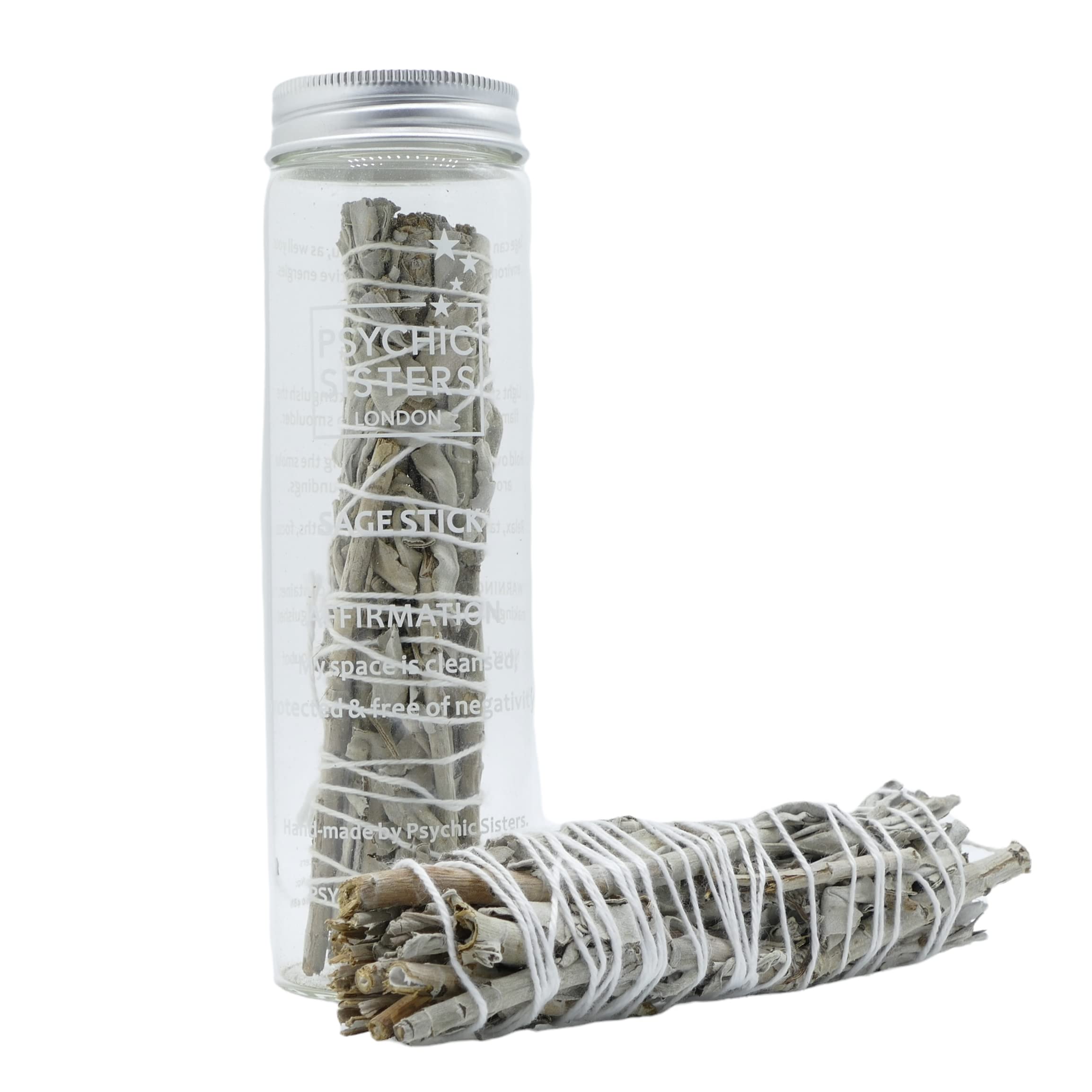 Psychic Sisters - Sage Smudge Sticks - 100% Natural Sage - Deflect & Remove Negativity - Cleanse & Protect Your Environment