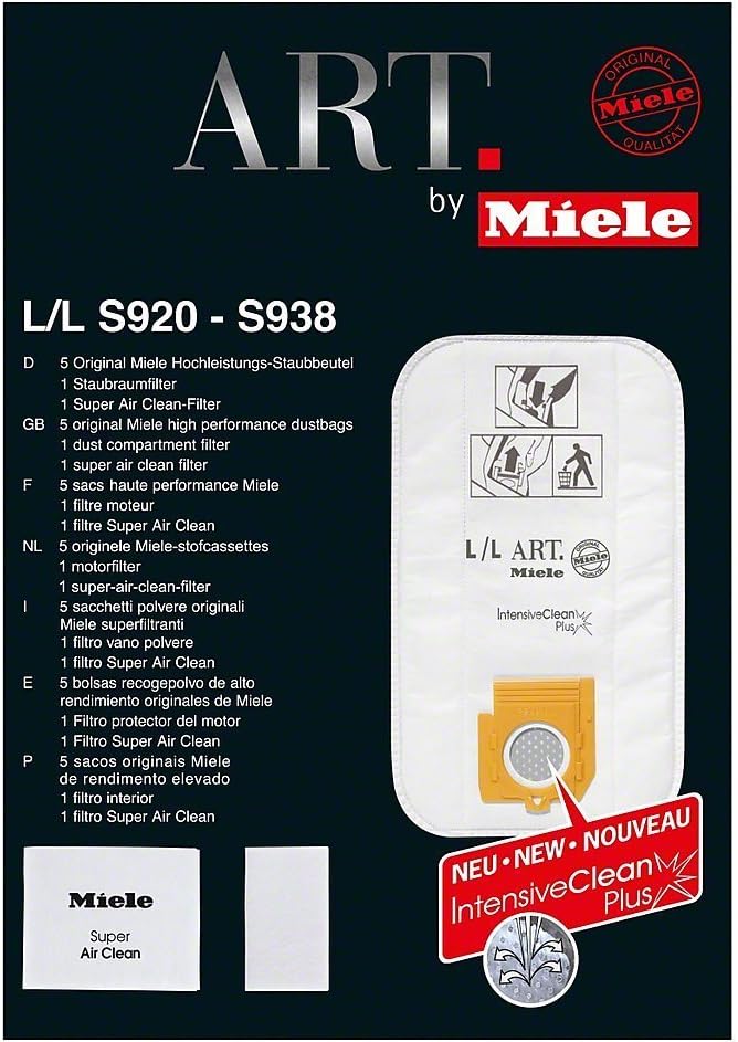 Miele Style L Intensive Clean Vacuum Cleaner Bags (5 pack