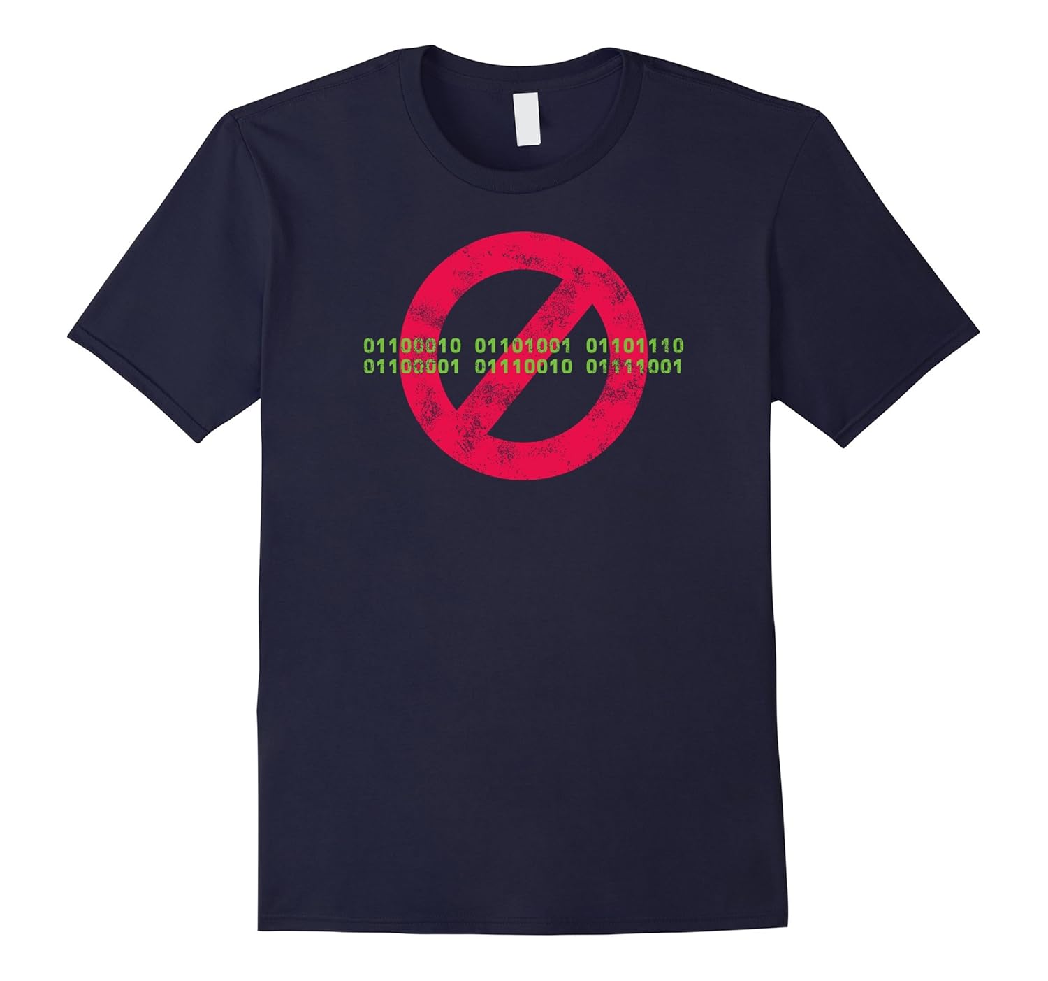 Non-Binary Gender No Binary w Binary Code Motif T-Shirt Tee-Rose