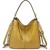Realer Hobo Crossbody Bags for Women Designer Faux Leather Hobo Handbags Retro Large Size Shoulder Bag Bucket Purse