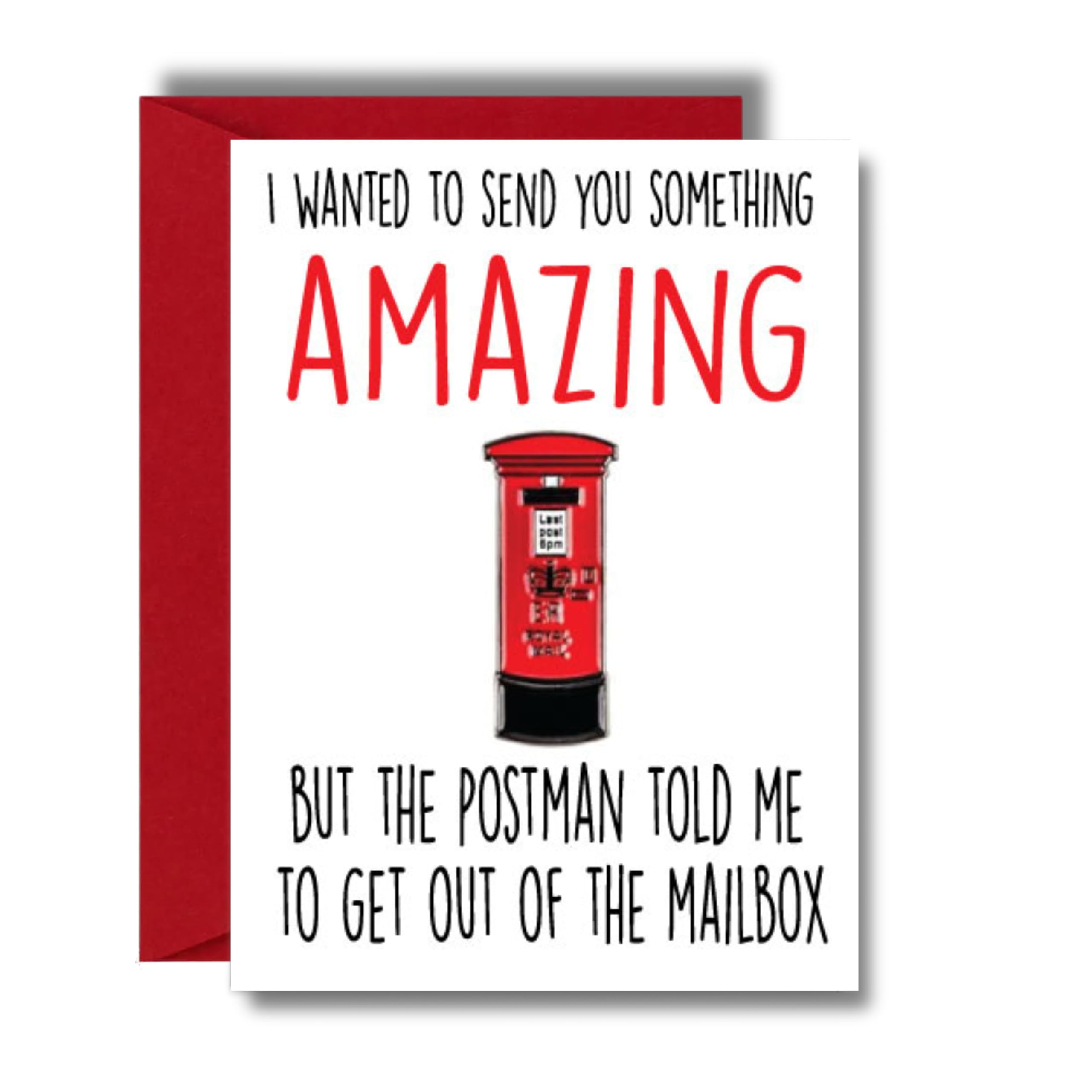 Funny Birthday Card For Him Or Her Amazing Postbox Joke Anniversary For Boyfriend Girlfriend Husband Wife Cheeky Love Card C489