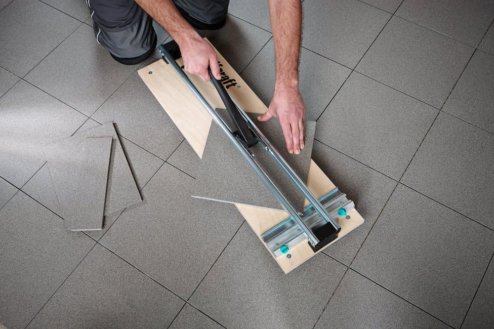 wolfcraft TC 610 W Tile Cutter, Base Plate Made of multiplex I 5561000 I The Compact Tile Cutter on a Wooden Base Plate - Image 4