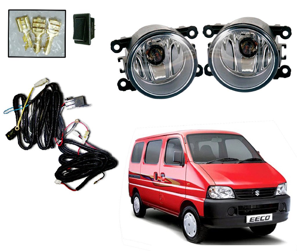 Autopearl Car Fog Lamp Lights With Wiring Kit And Switch For Maruti