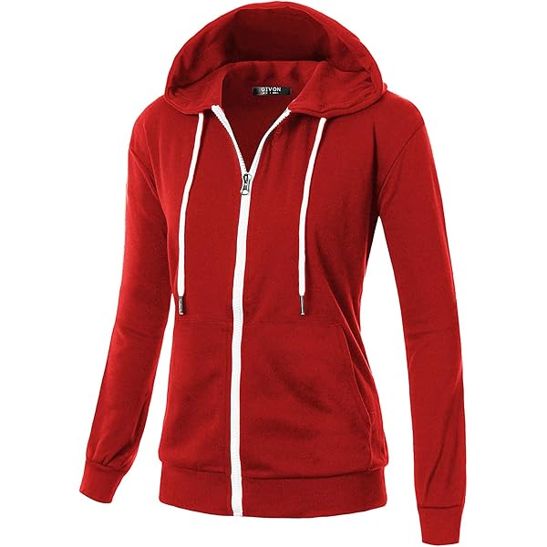 THE RED THERED S w zip hoodie long
