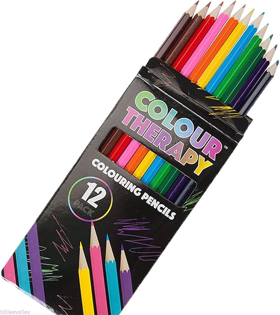 Amazon.com: Pack Of 12 Colouring Pencils Only Colour Therapy Adult