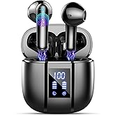 Wireless Earbuds, Bluetooth 5.4 Ear Buds HiFi Stereo, 2025 Wireless Headphones with 4 ENC Noise Cancelling Mics, 48H Playtime