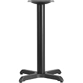 Flash Furniture Beverly 22'' x 22'' Restaurant Table X-Base with 3'' Dia. Table Height Column