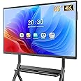 YIXZSWD Smart Board,85 Inch Interactive Whiteboard 4K Touchscreen Built in Ultra High Definition Camera Open App Ecosystem, Digital Presentation Electronic Smart WhiteBoard for Classroom Home Office