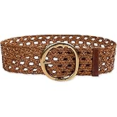 Sam Edelman Women's Leather Waist Belt Wide-Width Style for Dresses and Skirts