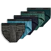 Jockey Men's Underwear Lightweight Cotton Blend Brief - 5 Pack