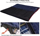 REDCAMP Cotton Sleeping Bag Adult 75 x 33 Flannel 4 Season 210T Polyester view 5