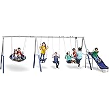 XDP Recreation Fun Forever Swing Set, Gray