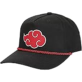 Naruto Embroidered Akatsuki Cloud Black Retro Grandpa Snapback Hat