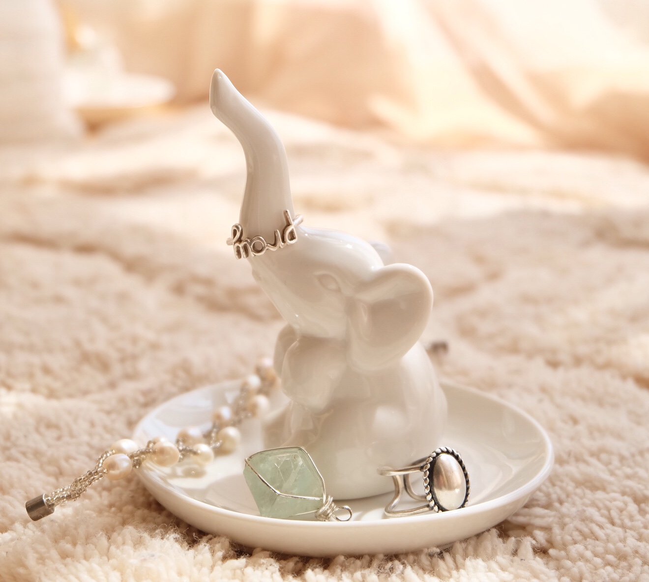PUDDING CABIN PUDDING CABIN Elephant Gifts for Women Wedding Ring Holder Ring Dish Christmas Gifts for Women Mom Girls Aunt Sisters Engagement Bridal Shower Xmas Gifts, Birthday Gifts for Women