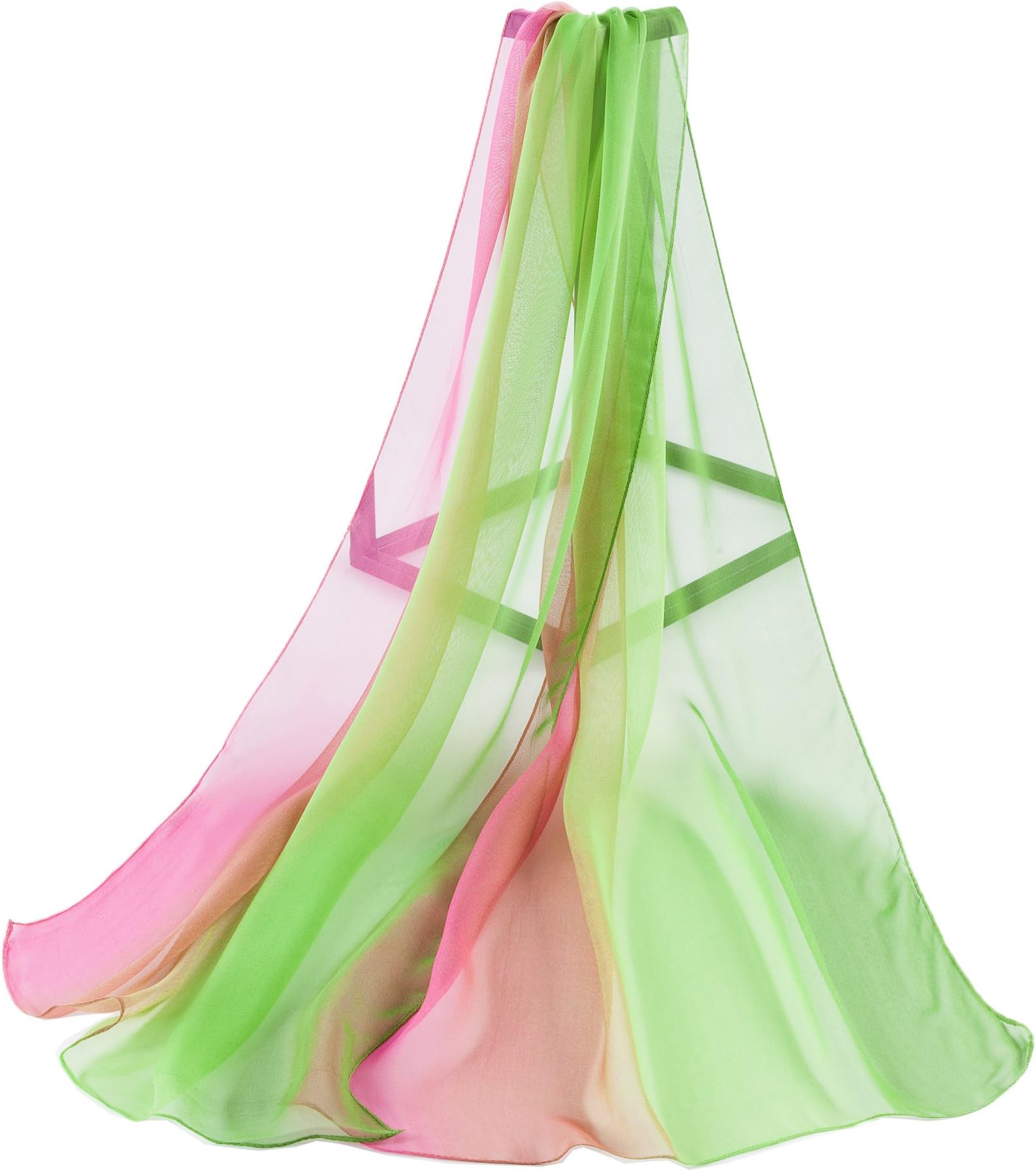 Multicolour Chiffon Silk Style Scarf Shawl