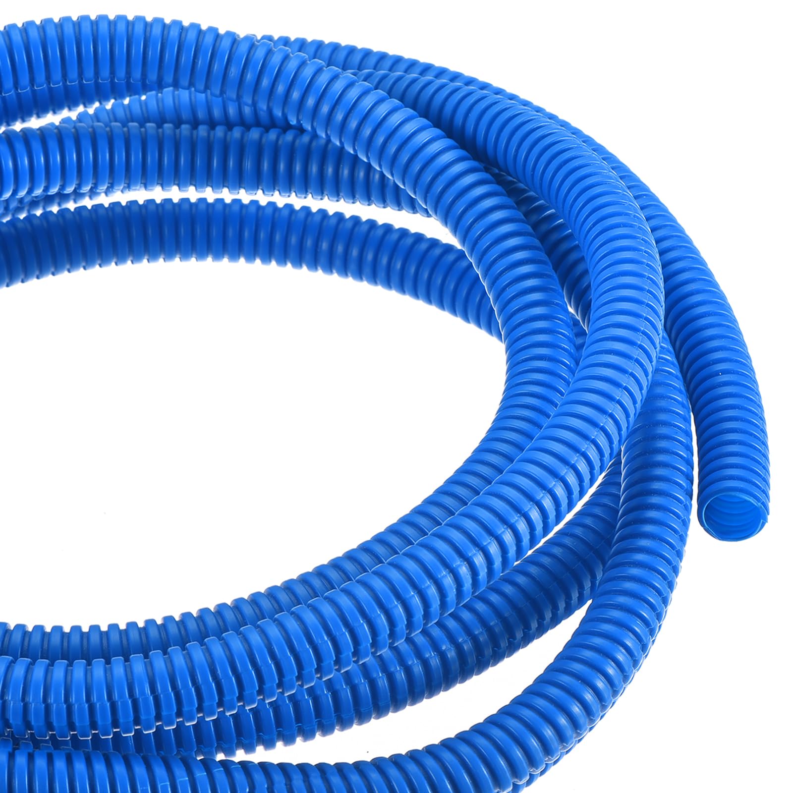 DMiotech 3meter Wire Loom Split Tubing 9.5mm, Cord Protectors from Pet Flexible Conduit Cable Management for Office, Home, Garden, Blue