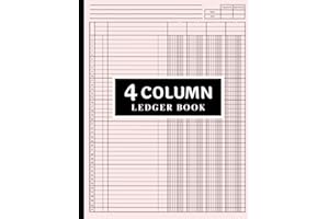 4 Column Ledger Book: Accounting Ledger Book for Bookkeeping, 4 Column Ledger, Columnar Pad Journal Notebook / income and Expense Log Book for Small Business and Personal Finance.