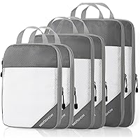 NICOSHOW 6 Set Compression Packing Cubes, Packing Cubes Travel Organizer, Compressible Travel Packing Cubes Travel Essentials