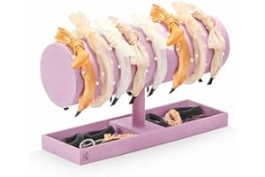 LS Lulu & Summer Headband Holder Organizer - Storage Stand Display Rack for Headbands, Hairband, Disney Ear, Tiara and Hair Accessories in Women and Girls Room (Purple)