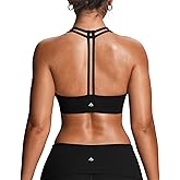 Aoxjox Women's Workout Sports Bras Fitness Training Gym Athlenza T-Back Bra Lumastretch™ Yoga Crop Tank