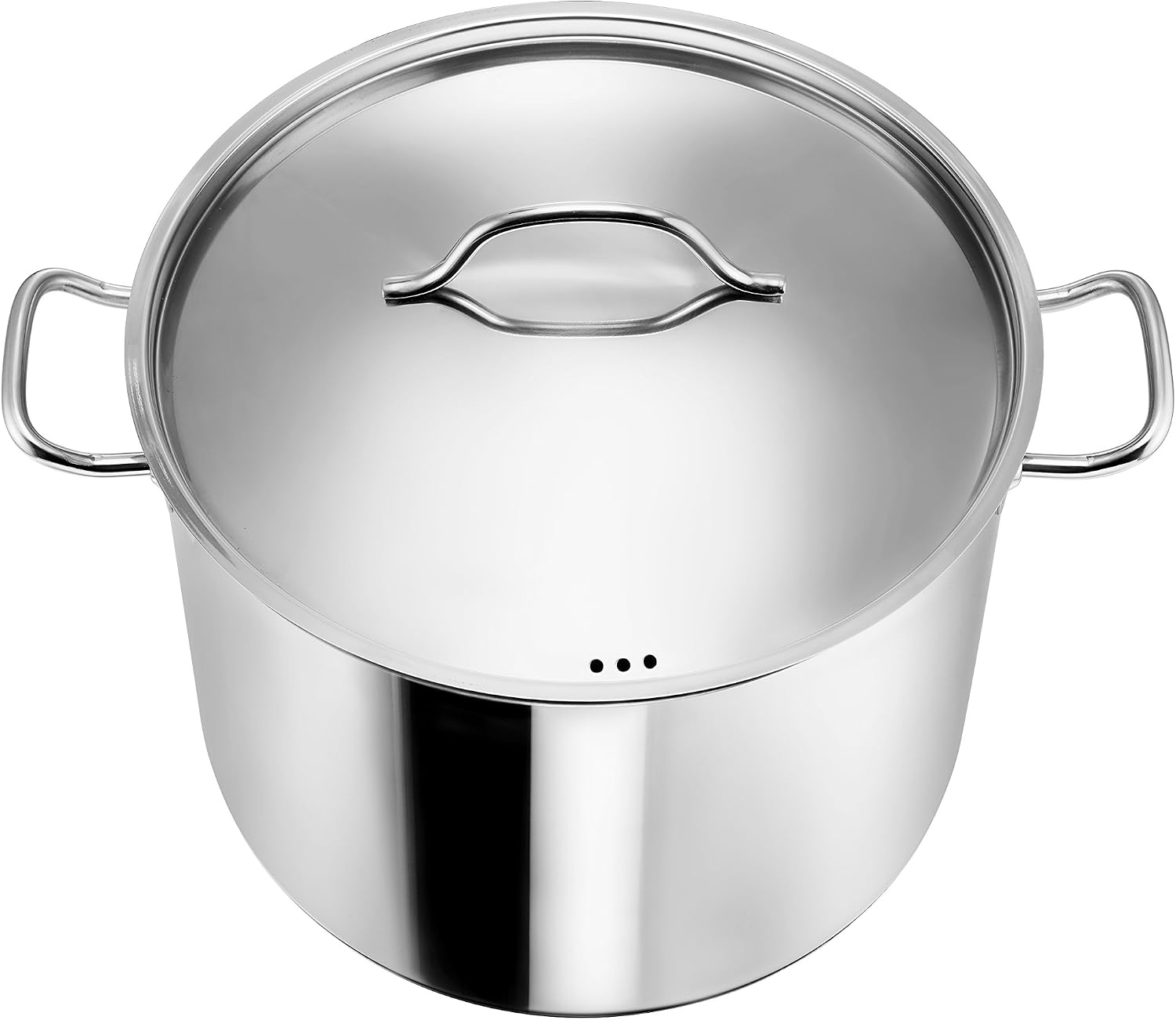 KOPF Gigantos Large Cooking Pot with Lid, Stainless Steel, Diameter 24 cm, Height 20 cm, 9 Litre, Stainlesssteel - Image 3
