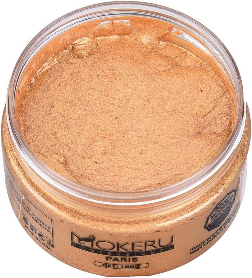 Redgiants Hair Color Wax Styling Cream Mud,Unisex Hair Wax Color Washable Temporary Dye Styling Cream Mud For Party Cosplay (Pink/Orange)