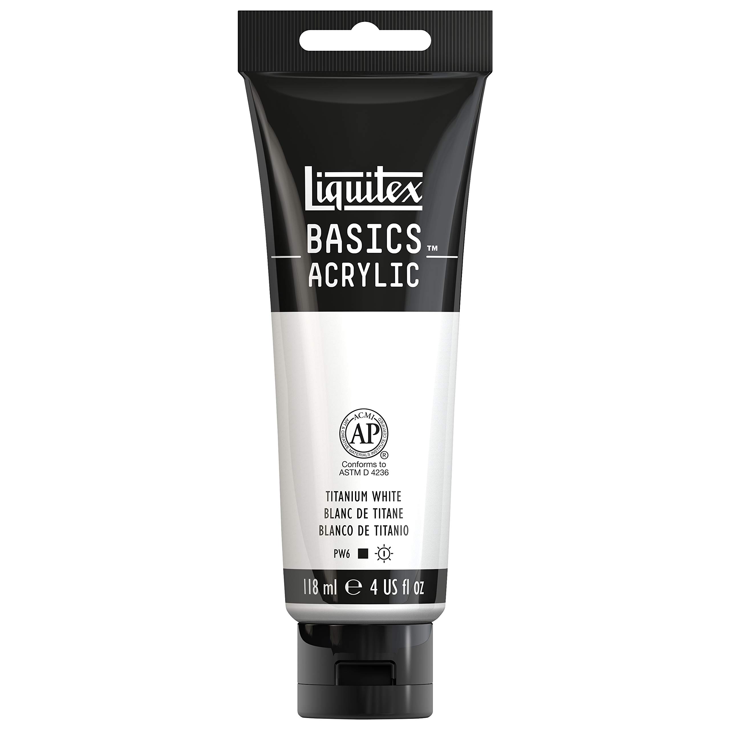 Liquitex Basics Acrylic, 118 ml Tube - Titanium White