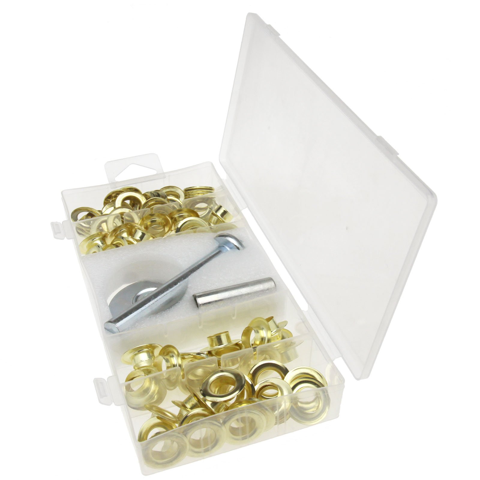 ENET Tarps Pool Covers 103pc Tarp Repair Kit 3 tools 50 Grommets And 50 Washers