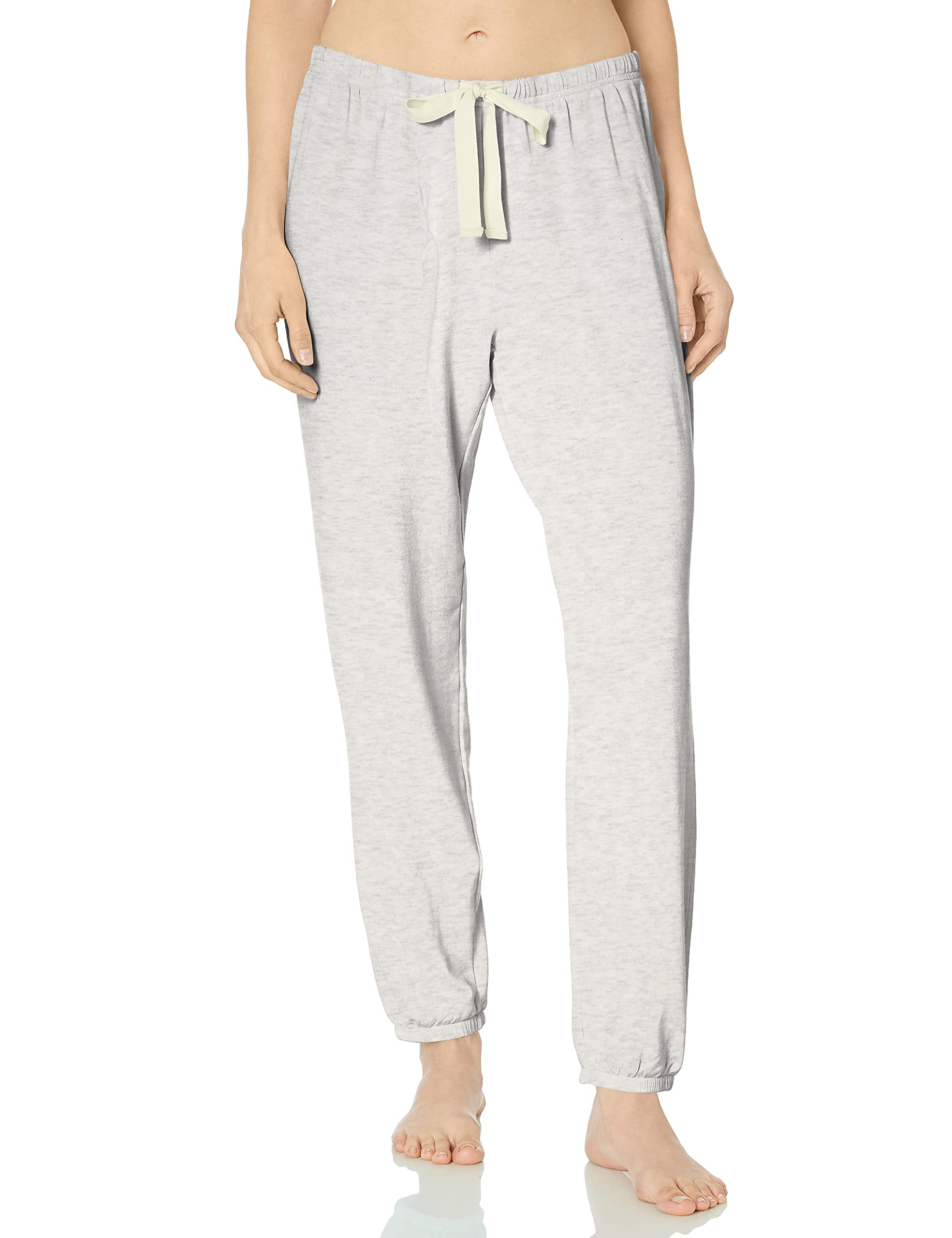 Photo 1 of Amazon Essentials Women's Pajama Jogger - Lightweight Lounge Terry, Plus Size, Pale Grey, Medium