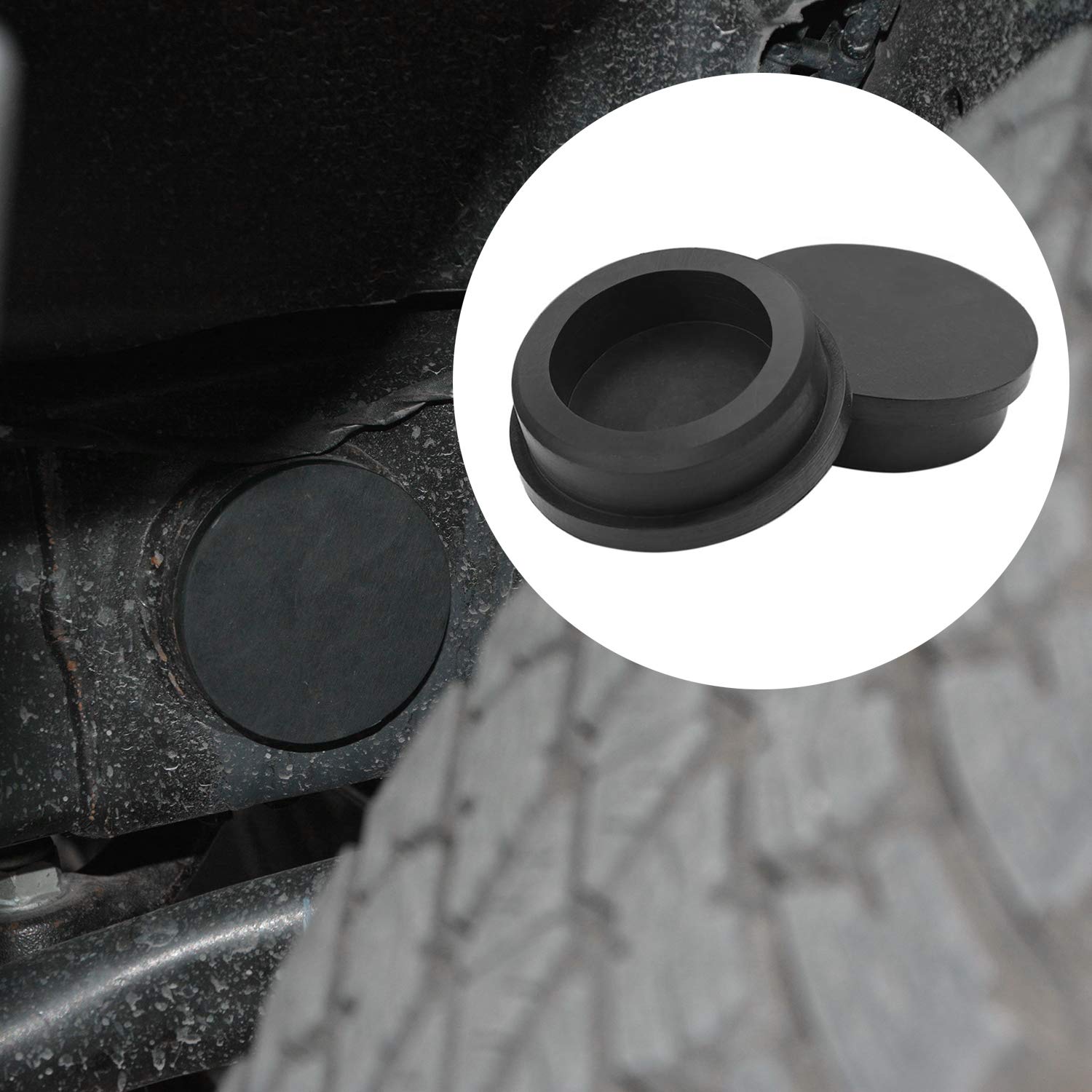 Jeep Wrangler Frame Hole Cover Plugs Tube Hole Cover Rubber Keep out