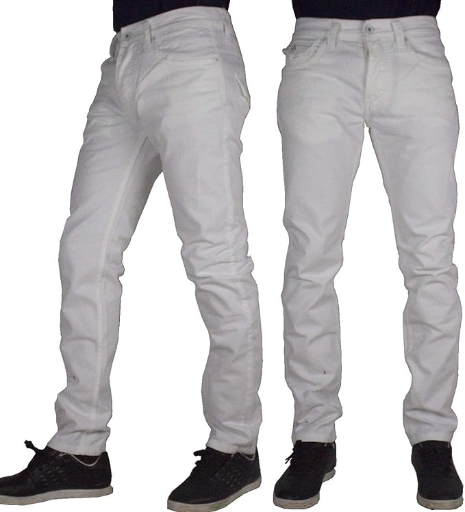 mens white designer jeans