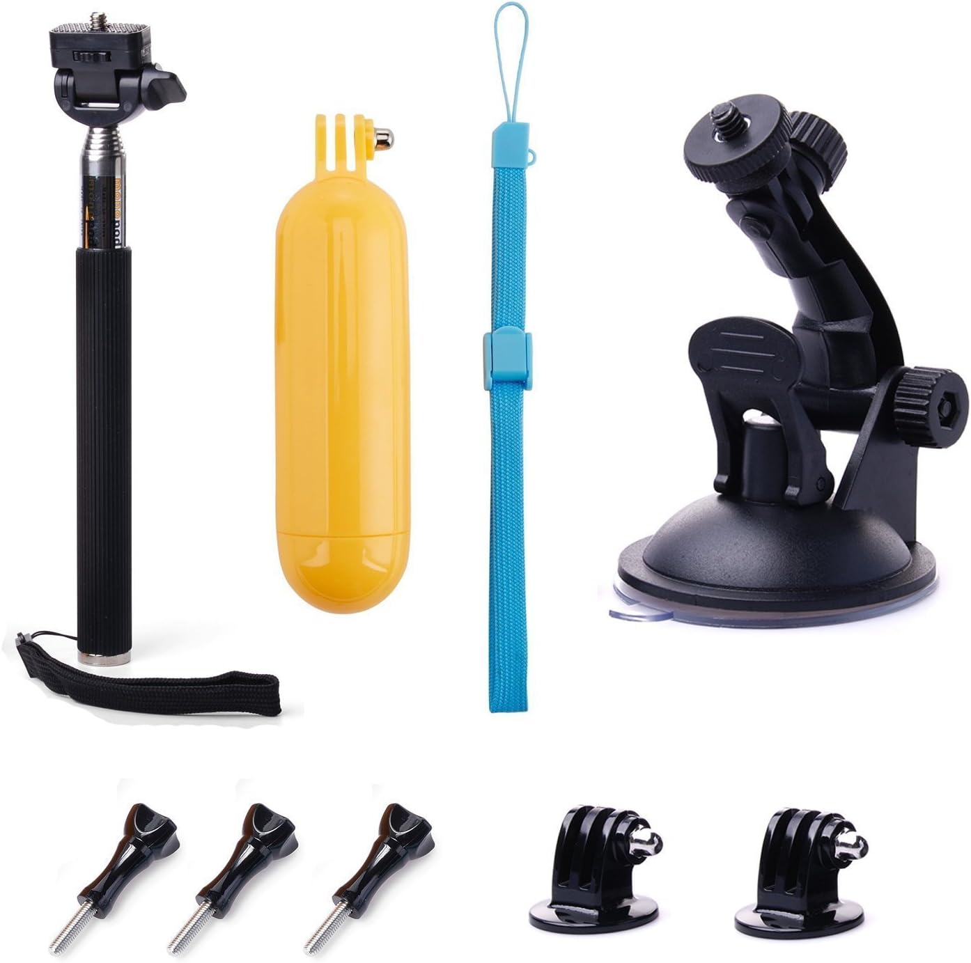 Action Camera Selfie Stick Floating Handle Grip and Suction Cup Windshield Mount Compatible With GoPro Hero 13 12 11 10 9/ AKASO EK7000 /DJI Osmo Action 4 5 Pro/Insta360 X5 Action Cam Accessories - Image 3