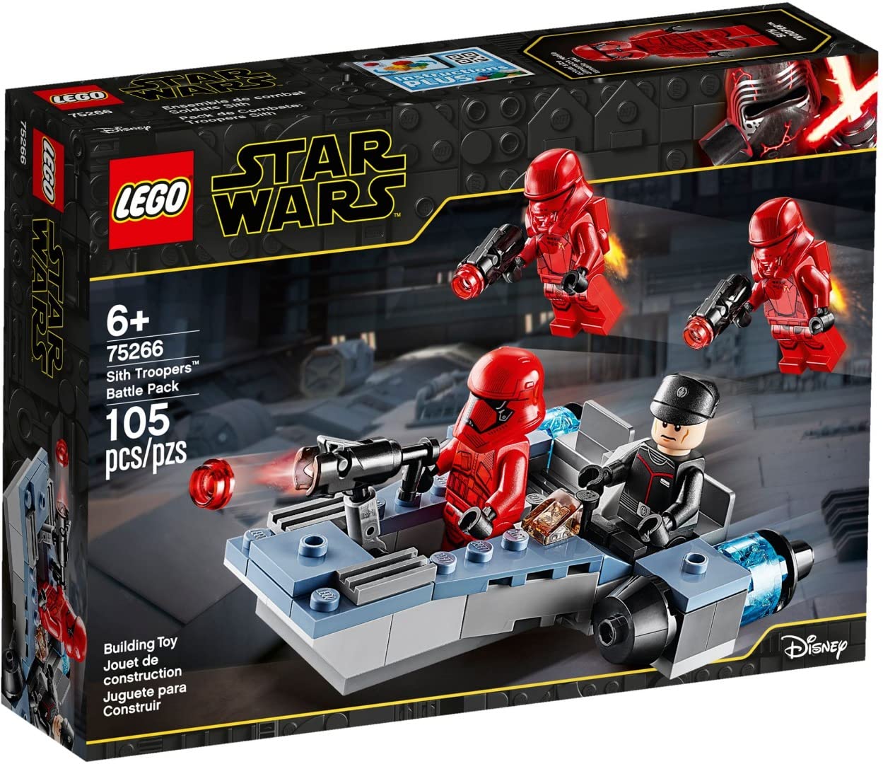 LEGO Star Wars TM 75266 Star Wars Sith Troopers Battle Pack Playset with Battle Speeder, The Rise of Skywalker Movie Collection