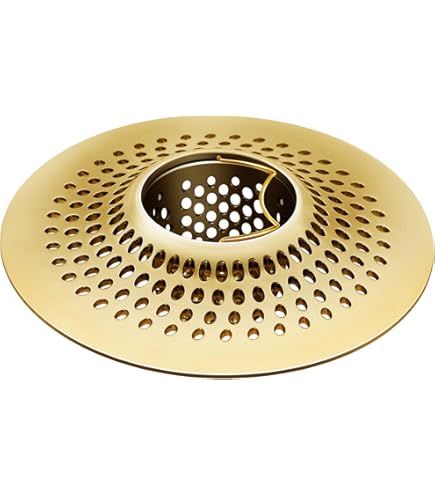 Snailhouse Bathroom Sink Strainers In Gold - Decorative Drain Covers For Hair & Debris
