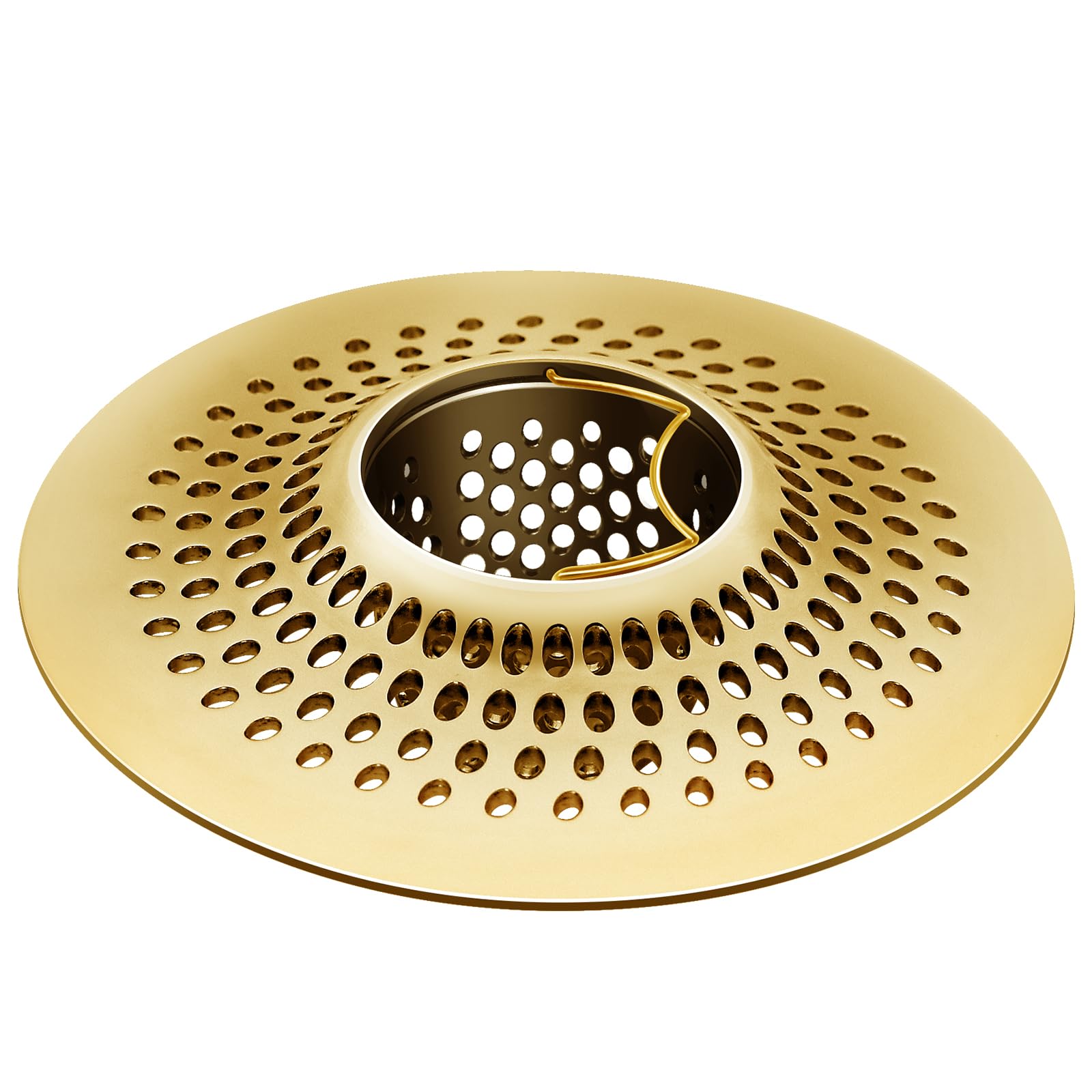 LEKEYE Shower Drain Hair Catcher/Bathtub Drain Strainer/Shower Stall Drain Protector (Bronze Stainless Steel)
