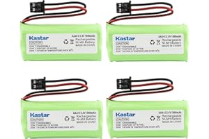 Kastar 4-Pack AAAX2 2.4V MSM 1000mAh Ni-MH Rechargeable Battery for Uniden BT-1008 BT-1016 BT1008S DECT20602 DECT 2080 DECT 2060-2 DWX-207 DECT20854WX DECT21802 Dantona BATT-1008 Empire CPH-515B