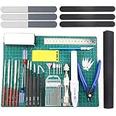 BXQINLENX Professional 33 PCS Model Tools Kit Modeler Basic Tools Craft Set Hobby Building Tools Kit for Gundam Car Model Building Repairing and Fixing (J)