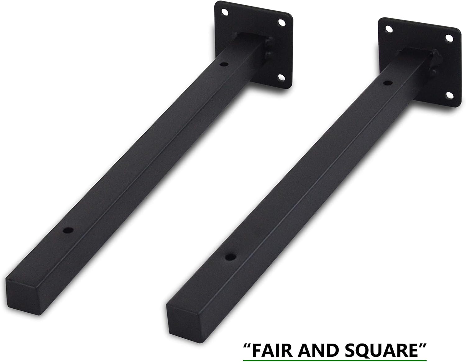 6 Pcs Floating Shelf Brackets 10 Inch Heavy Duty Wall Mounted Industrial Metal Shelf Supports: Home Improvement