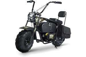 Oryxearth Electric Mini Bike, 36V Battery, 1000W Motor Electrical Powered Motorcycle for Kids, 2 Speeds-15.5MPH/22 MPH, 2 Hanging Bags, Endurance 60 Mins, Up to 185lbs, Green