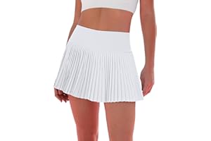 Eayouko Pleated Tennis Skirt for Women with Shorts Women's Skirts High Waisted Golf Skirts Workout Athletic Skort Skorts