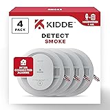 Kidde Hardwired Smoke Detector, AA Battery