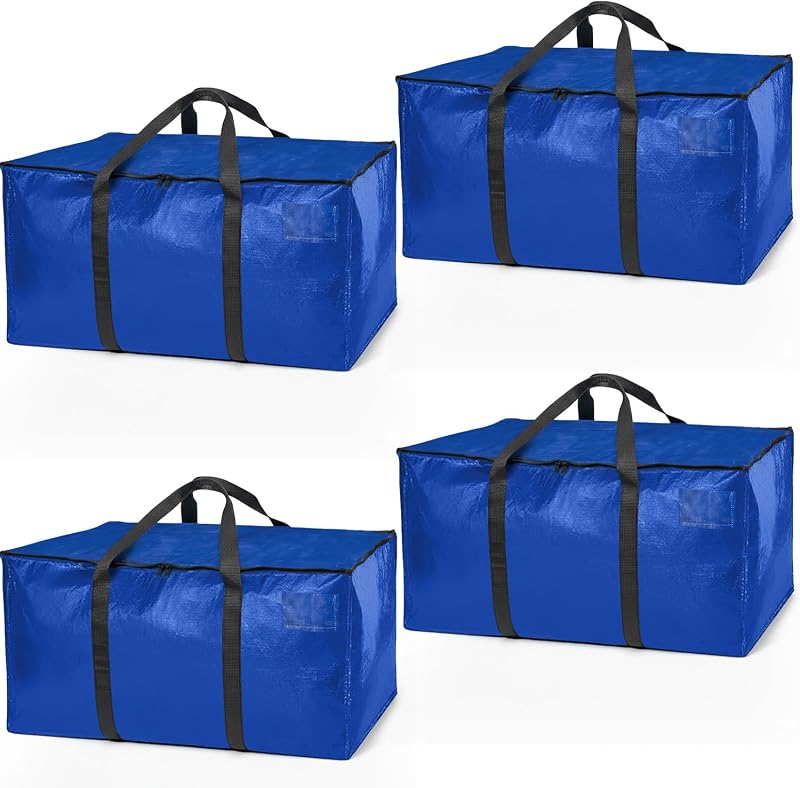 ClearSpace Heavy Duty Moving Boxes Storage Bags 2 Pack Large 86L 50lb