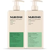 MAYDAY Daily Lice Routine, 12oz Shampoo &amp; Conditioner, Sandalwood &amp; Mint | Non-Toxic &amp; Pesticide-Free, Scientifically Proven Lice, Super Lice &amp; Nit Defense, All Hair Types, Hair &amp; Scalp Wellness