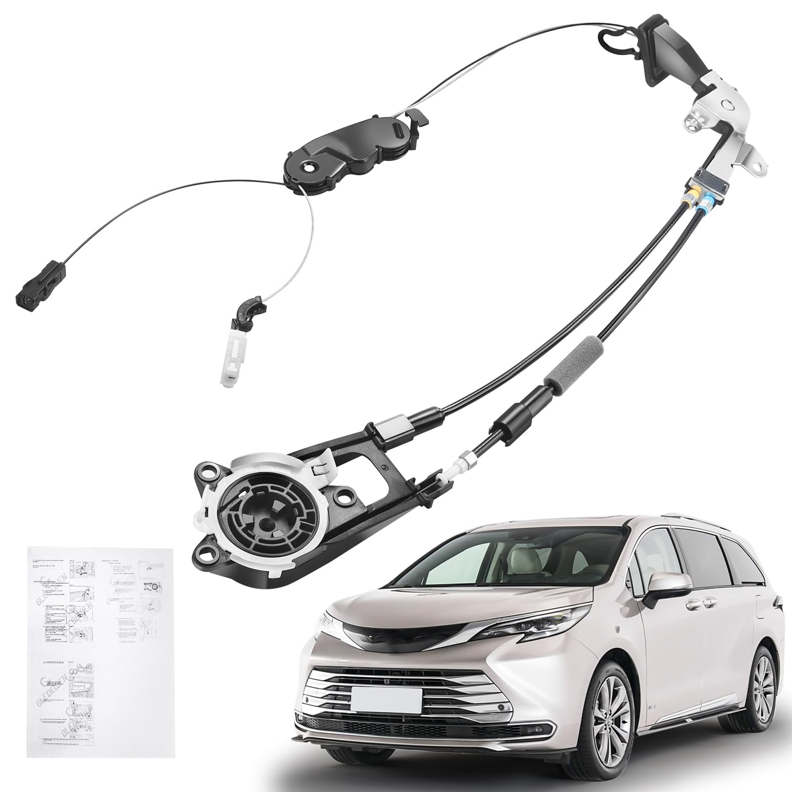 Photo 1 of 85016-08011 Power Slide Sliding Door Cable Assembly Sub-Assembly Fit for Toyota Sienna 2011-2020 Left Driver Side 85016-08010