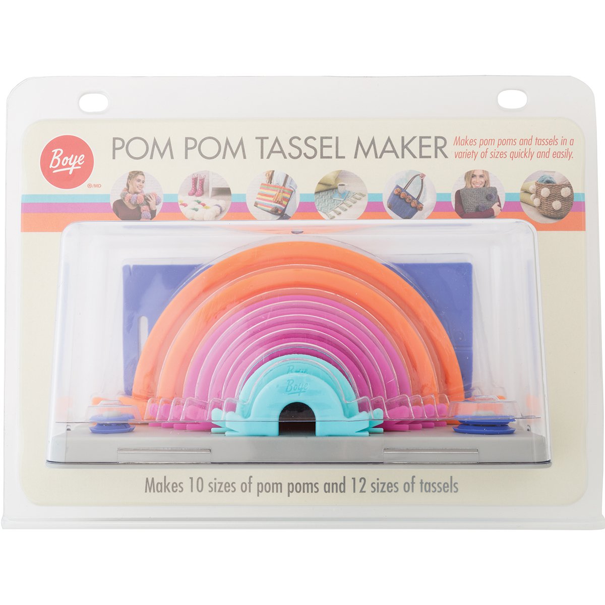 Boye Pom Tassel Maker, Multi-Colour, 27.94 x 20.32 x 7.62 cm