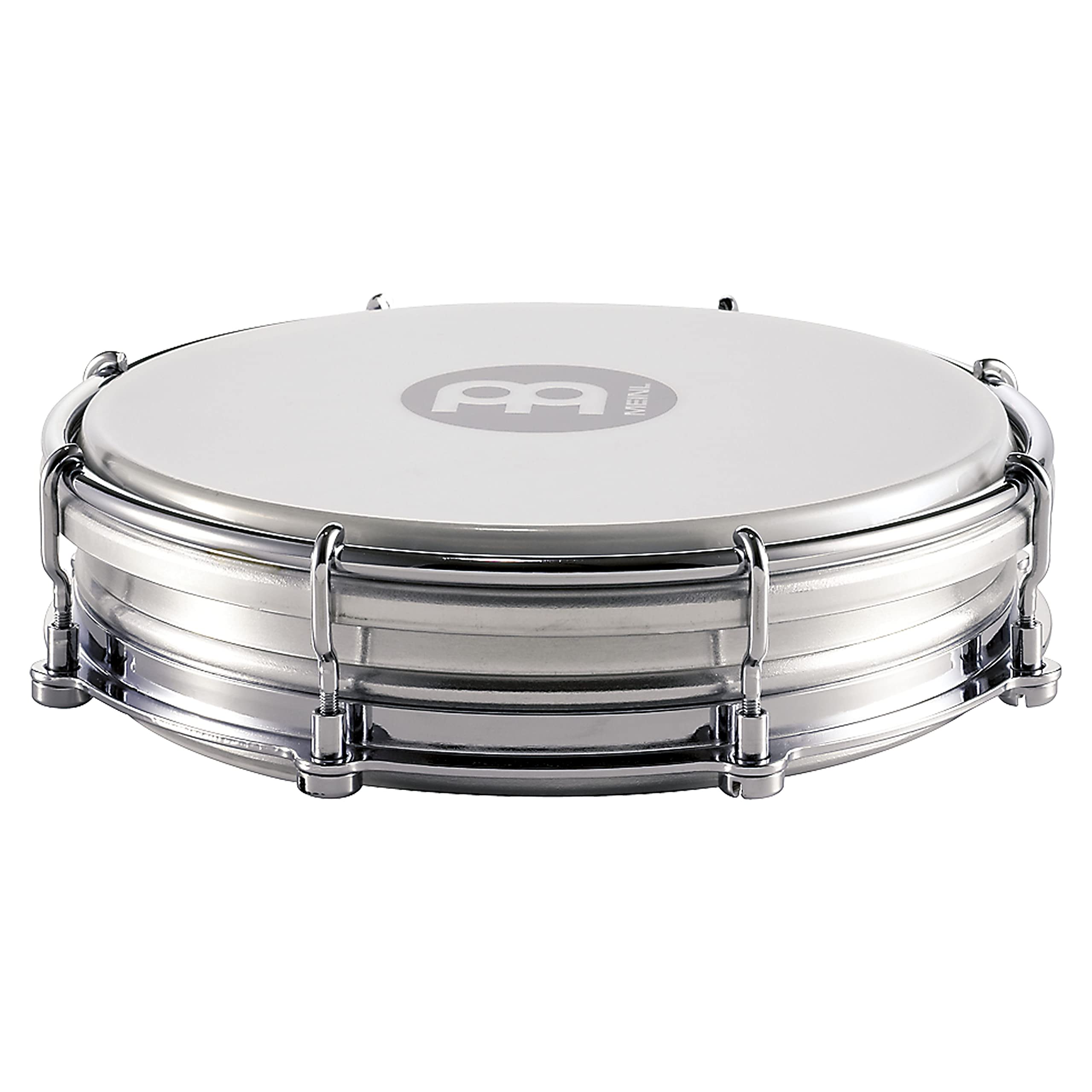 Meinl Percussion Samba Floatune Tamborim - Small Percussion Instrument with Synthetic Head - Diameter 6 Inches - Aluminum, Silver (TBR06ALU)