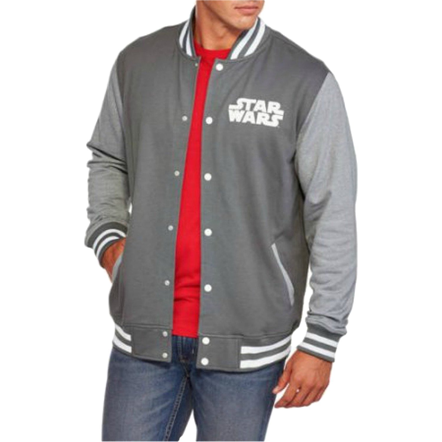 Buy Star Wars Men's Varsity Letterman Jacket (S (34/36)) Grey at Amazon.in