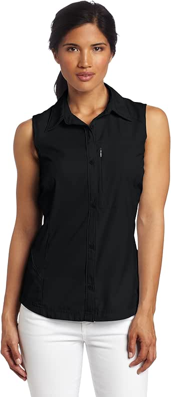 Amazon.com : Columbia Women's Silver Ridge Sleeveless Shirt, Black, X-Large : Athletic Tank Top 